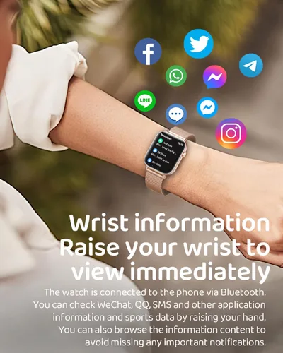 Miniatura 2 de Reloj inteligente para hombres y mujeres, rastreador de fitness HD de 1.85 pulgadas (respuesta/hacer llamadas/mensajes), más de 130 modos deportivos
