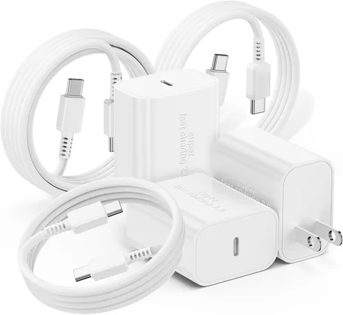 Miniatura 15 de Cargador rápido para iPhone 17 16 15, cable de carga rápida, 6+10 pies USBC a USBC y bloque tipo C de 20W para iPhone 17 Air, 16e, 17 16 15