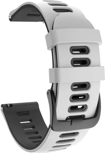 Miniatura 9 de OVERSTEP Correa compatible con Garmin Vivoactive 3 Forerunner 645 Venu, 0.787 pulgadas de silicona suave de repuesto para Samsung Galaxy Watch 3