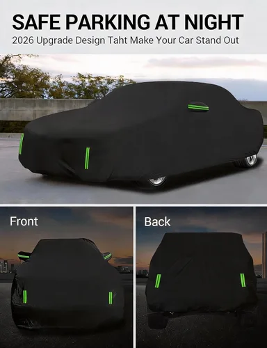 Miniatura 6 de Proadsy Funda de coche para BMW X5 2007-2025 2026, 6 capas impermeables para todo tipo de clima para automóviles, protección contra el viento
