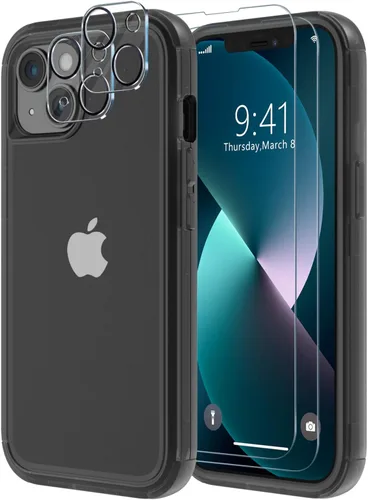 Miniatura 30 de Diverbox Funda para iPhone 13 [A prueba de golpes] [A prueba de caídas] [A prueba de polvo], Funda de Teléfono de Protección Resistente para Apple
