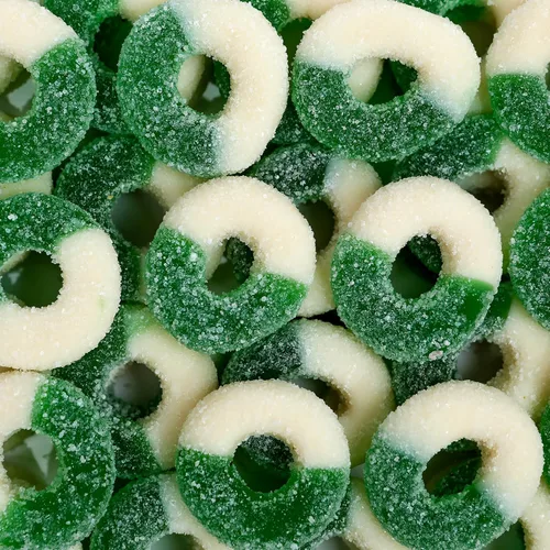 Miniatura 14 de Smarty Stop Gummy Ring Candy - Gomitas comestibles masticables con sabor a fruta (frambuesa azul, 1 libra (paquete de 1))