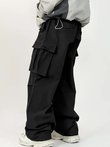 Miniatura 2 de SHENHE Pantalones cargo sueltos con cordón de cintura elástica para hombre
