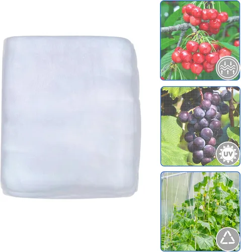 Miniatura 8 de Red de protección de barrera de mosquitos, pájaros y animales, 8 x 33 pies, para plantas vegetales, frutas, flores, árboles, invernadero, cubierta