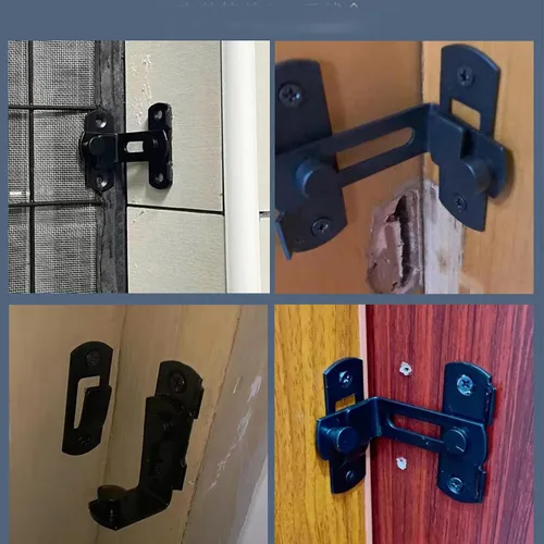 Miniatura 6 de Tunish - Cerradura grande para puerta corrediza de granero, pestillo de puerta delantera de seguridad para gabinete de vino, baño, garaje, jardín