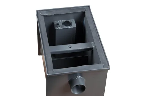Miniatura 9 de Wentworth Trampas de grasa comerciales de 8 libras para restaurante debajo del fregadero, trampas interceptoras de grasa de acero al carbono de 4