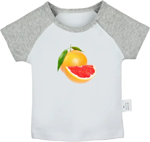Miniatura 7 de Camiseta con estampado de pomelo de frutas, camisetas de bebé para bebés, camisetas de manga corta para recién nacidos, camiseta gráfica para niños