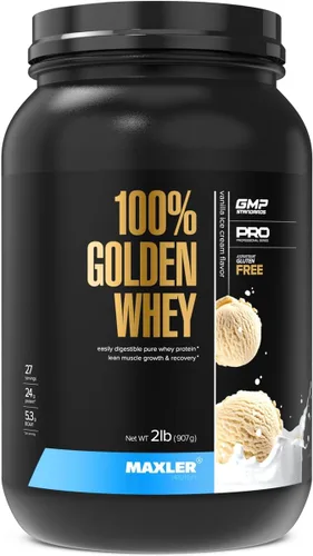 Miniatura 9 de Maxler 100% proteína de suero de leche dorada – 0.88 oz de proteína de suero de alta calidad en polvo por porción – Pre, post e intra entrenamiento