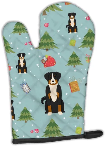 Miniatura 256 de Caroline's Treasures BB2732OVMT Dog House Collection Border Collie - Guante de horno grueso resistente al calor para sartenes calientes y horno