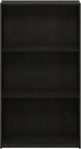 Miniatura 8 de Furinno Estantería básica de almacenamiento de libros de 3 niveles, Espresso