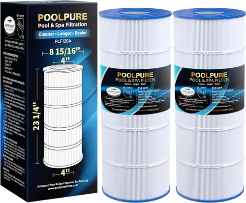 Miniatura 11 de POOLPURE Filtro de piscina PLF120A reemplaza a Hayward C1200, CX1200RE, Pleatco PA120, Ultra-B2, Unicel C-8412, Filbur FC-1293, Clearwater II 125