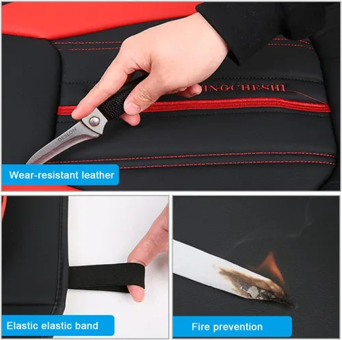 Miniatura 7 de Juego completo de fundas de asiento de automóvil compatibles con LR2 de cobertura completa, transpirable e impermeable, juego completo de accesorios