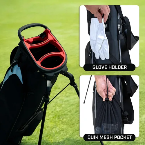 Miniatura 3 de Izzo Quick 9 - Bolsa de soporte de golf