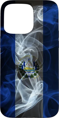 Miniatura 30 de Funda para iPhone 12/12 Pro Smoky El Salvador Bandera - Funda de Orgullo Salvadoreño Estilo Humo