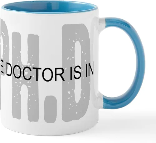 Miniatura 19 de CafePress Knitting Phd (Projects Half D Mug 11 oz (11.0 fl oz) Taza de café de cerámica