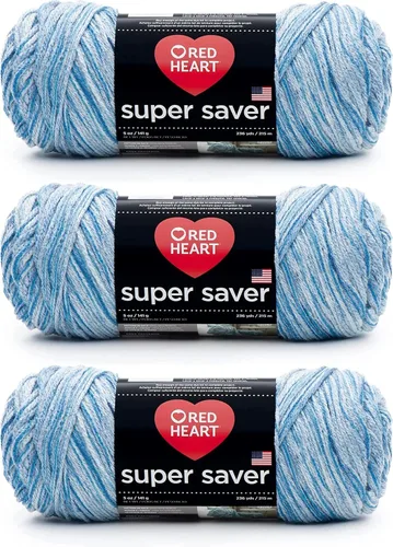 Miniatura 55 de Red Heart Hilo Super Saver, paquete de 3, estampado artístico, 3 unidades Estampado De Artista