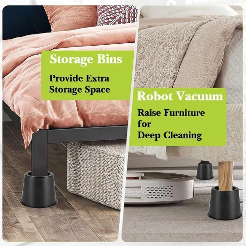 Miniatura 5 de Furniture Risers 4 Inch Bed Risers Heavy Duty for Table Desk Couch Chair Sofa Cabinet Bed Frame Dorm