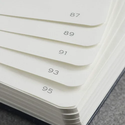 Miniatura 3 de LEUCHTTURM1917 - Cuaderno de tapa dura Master Classic A4+ - 235 páginas numeradas para escritura y diario (negro, a rayas)