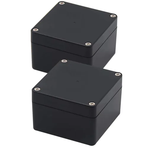 Miniatura 21 de Caja de conexiones, Caja de proyectos Zulkit IP65 impermeable para exterior cajas de plástico ABS Cajas eléctricas electrónicas negras 10.4 x 7.2 x