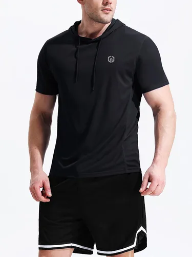 Miniatura 2 de Neleus - Camiseta sin mangas deportiva Dry Fit para correr con capucha