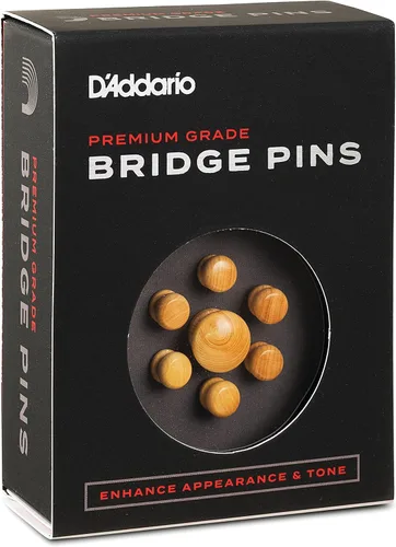 Miniatura 3 de D'Addario - Juego de pasadores de puente de boj con pasadores de extremo