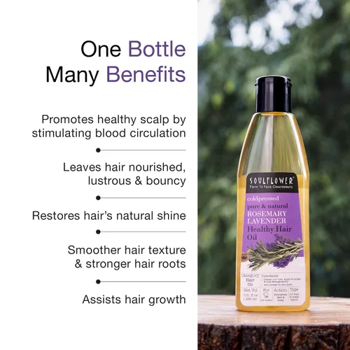 Miniatura 5 de Soulflower Aceite de romero para el crecimiento del cabello, cabello saludable, nutrición del cuero cabelludo, 100% puro, orgánico y natural, aceite