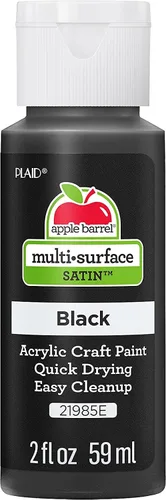 Miniatura 2 de Apple Barrel Pintura acrílica para múltiples superficies, 2 onzas, color negro, 2 onzas líquidas (paquete de 24)