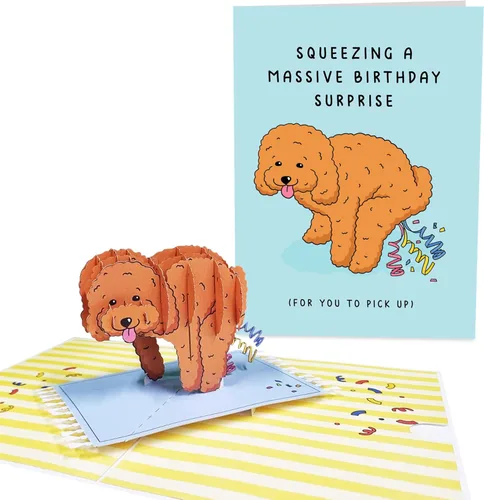CENTRAL 23 Tarjetas emergentes para perros de cumpleaños, tarjetas de felicitación sorpresa masivas, regalos únicos para mamá, papá, dueños de