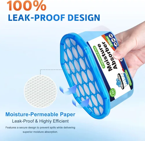 Miniatura 3 de CHMI Paquete de 20 absorbentes de humedad, atraen y atrapan el exceso de humedad de tu baño, cocina, armario, elimina olores a humedad, eliminador