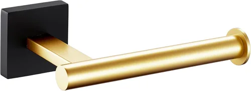 Miniatura 12 de KOKOSIRI Soporte de papel higiénico Dispensador de papel tisú para baño Portarrollos de baño Acero inoxidable dorado cepillado B2005BG Oro cepillado