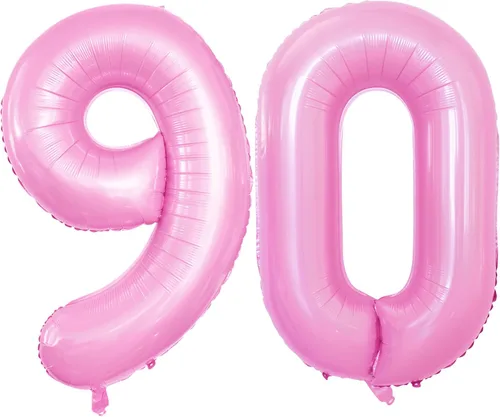 Miniatura 90 de Goer, conjunto de globos de papel aluminio para decoraciones de cumpleaños, globos de las letras de feliz cumpleaños y de números Oro
