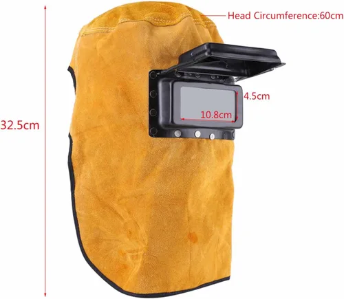 Miniatura 2 de Casco de soldadura con lente abatible, capucha de soldadura térmica, sombrero de trabajo, máscara de casco de soldadura transpirable con lente casco