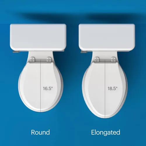 Miniatura 7 de Brondell Swash SE600 - Asiento de inodoro con bidé, se adapta a inodoros redondos, color blanco, boquilla oscilante de acero inoxidable, secadora