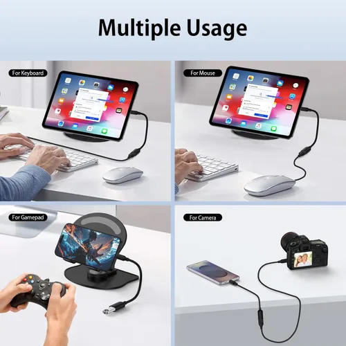Miniatura 6 de Adaptador USB C a USB OTG para Android, 5Gbps On The Go USB3.0 USBC macho a USB-A hembra Adaptador Android OTG Cable para Samsung Galaxy S26 S25 FE