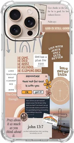 Miniatura 35 de Funda para Celular con Versículos de la Biblia, Colocación de Citas Cristianas de Jesús, Diseño Collage, Funda Protectora Suave de TPU de Moda