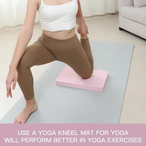 Miniatura 2 de Estera de yoga para rodillas, 3.8 cm de espesor, para push-ups de rodillas, soporte para plancha y rodillas/codos de yoga, proporciona amortiguación