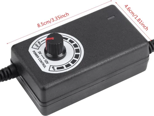 Miniatura 4 de Convertidor de CA a CC 110V-240V a 3-12V Adaptador de corriente 2A con enchufe de EE. UU. para ventilador eléctrico, motor de taladro, control