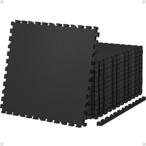 Miniatura 12 de AIRHOP - Alfombrillas de 0.79 pulgadas de grosor para equipos de ejercicio de 48 pies cuadrados, 12 piezas de goma superior mejorada con espuma EVA