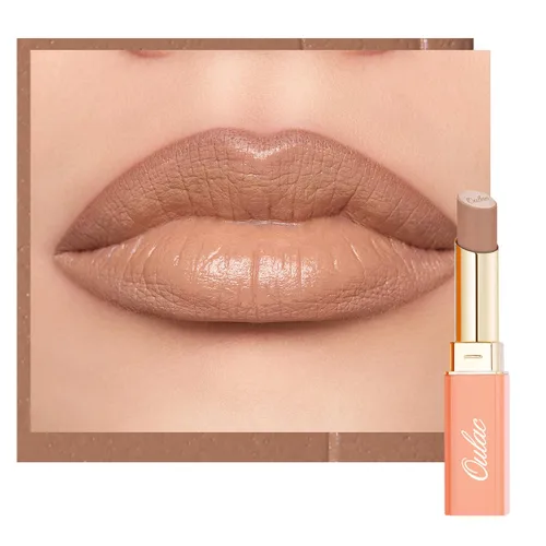 Miniatura 26 de Oulac Lápiz labial ciruela para mujer, lápiz labial mate burdeos, color de labios de cobertura completa, acabado mate satinado, textura crema, SG08