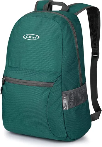 G4Free 20L Mochila ligera plegable para viajes y senderismo, mochila plegable para hombres y mujeres Actualización verde