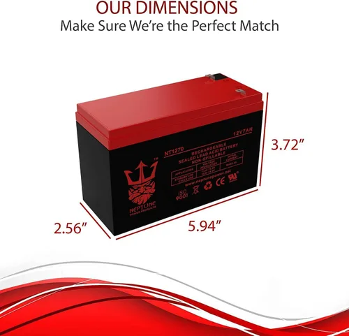 Miniatura 6 de Neptune Power - Batería profesional para UPS de 12 V 7 AH, sustituye a CP1270 F2 CP 1270 F2 MK ES7-12 T2