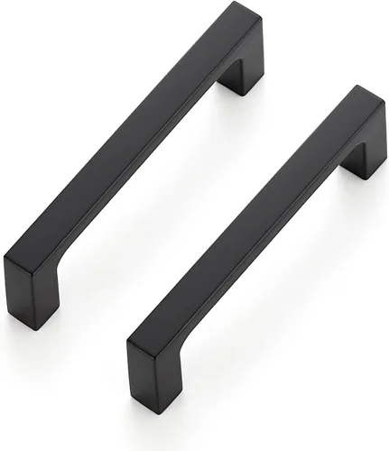 Miniatura 13 de Ravinte Paquete de 5 manijas de cajón con centros de agujero de 3 pulgadas, manijas de gabinete negro mate, manijas de cajón sólido, accesorios