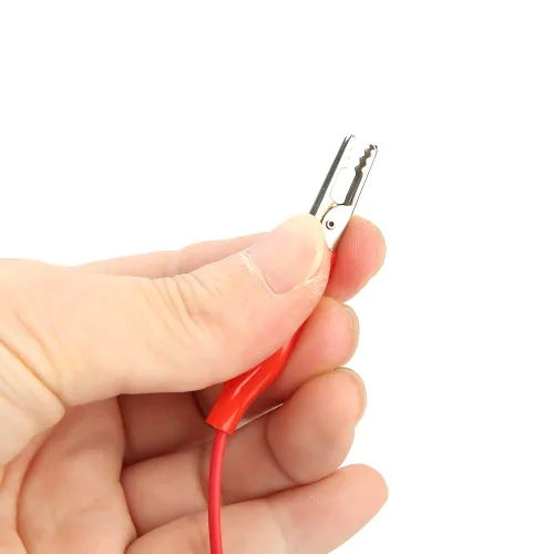 Miniatura 4 de Clips, 10 cables de alambre de doble extremo, cables de prueba de clip de 19.7 in/20 pulgadas con clips aislantes para pruebas eléctricas, 5