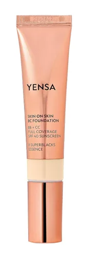 Miniatura 5 de YENSA BC Foundation - Base de cobertura completa, crema CC y BB en uno con SPF 40, enriquecida con ácido hialurónico y péptidos para hidratar