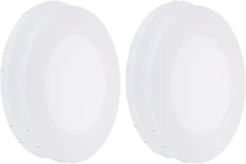 Miniatura 9 de PATIKIL Paneles de lienzos de pintura para pintura, paquete de 4 paneles redondos de madera de 12 x 12 pulgadas, paneles de arte en blanco estirados
