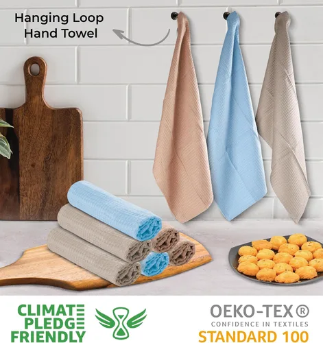 Miniatura 447 de Urban Villa Toallas de cocina 100% algodón para cocina (juego de 6) 20"x30" toallas de cocina altamente absorbentes, juego de ropa de cocina