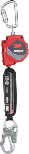 Miniatura 5 de 3M Protecta Línea de Vida Autorretráctil con Mosquetón 3100513, Correa, Gancho de Acero a Presión, 11 pies.