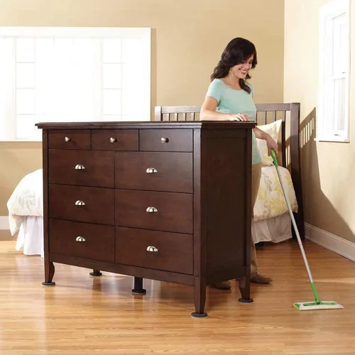 Miniatura 6 de Deslizadores de fieltro para muebles, pisos de madera dura, 16 piezas de 3.5 pulgadas, deslizadores de fieltro resistentes, superficies duras, mueve