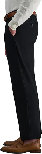 Miniatura 2 de HAGGAR - Pantalón caqui para hombre, tallas grandes y altas, de calidad prémium, sin necesidad de planchar, corte clásico, cintura expandible, sin