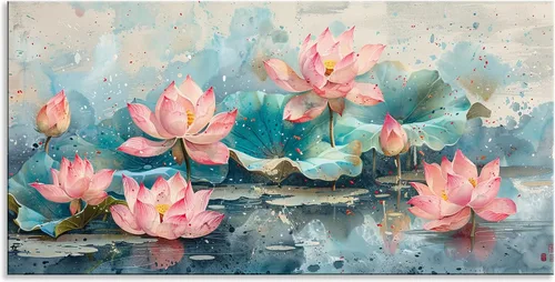 Miniatura 51 de Arte de Pared de Acuarela de Estilo Asiático Tradicional Chino Pájaro en Rama de Flor de Cerezo Roja Decoración Paisaje Floral Oriental Pintura